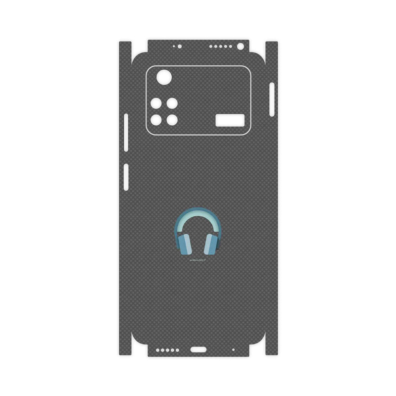 برچسب پوششی ماهوت مدل Minimal Headphone Icon-FullSkin مناسب برای گوشی موبایل شیائومی Poco M4 Pro 4G