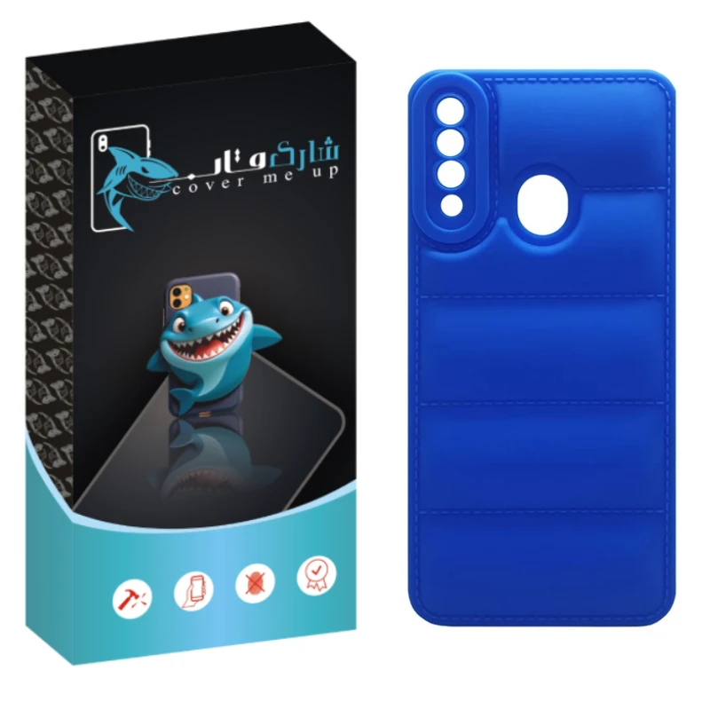 کاور شارک قاب مدل پافری مناسب برای گوشی موبایل سامسونگ Galaxy A20s