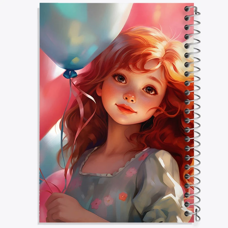 دفتر نقاشی 50 برگ خندالو طرح دخترانه کد F2765