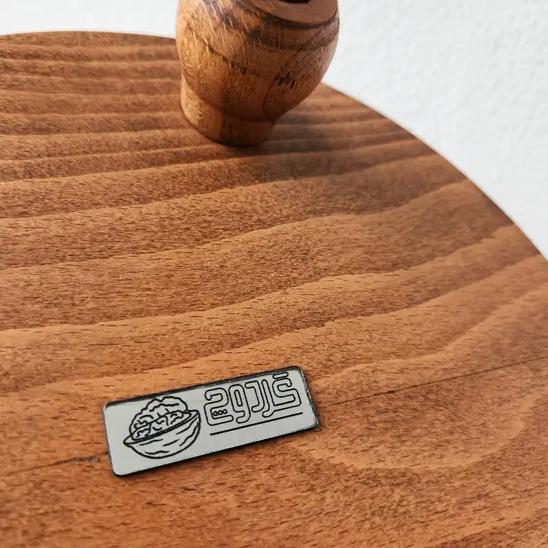 ظرف چوبی گردوچ مدل  گرد دو طبقه کد DK - 2000