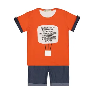 ست تی شرت و شلوارک پسرانه نونا مدل 2211249-26