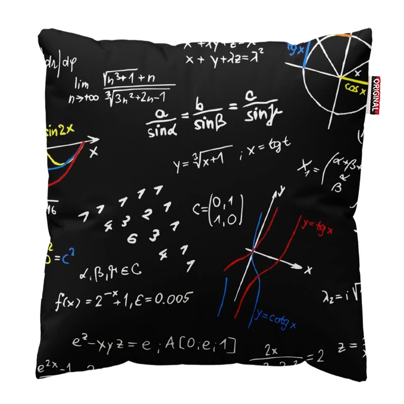   کوسن پاد آفرین طرح مدرسه درس ریاضی کد 3696 سایز 30*30 سانتی متر