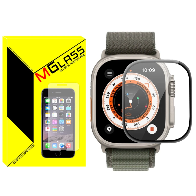 محافظ صفحه نمایش نانو امگلس مدل PMA-MG مناسب برای اپل واچ Ultra / Ultra 2 49mm