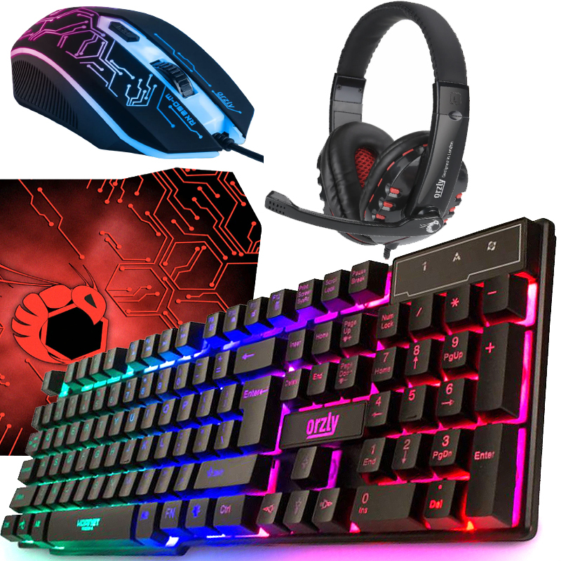 قیمت و خرید ست گیمینگ اورزلی مدل HORNET_RX_250_NEON BACKLIGHT، سوییچ  ممبران، Full-Size، نورپردازی LED RGB