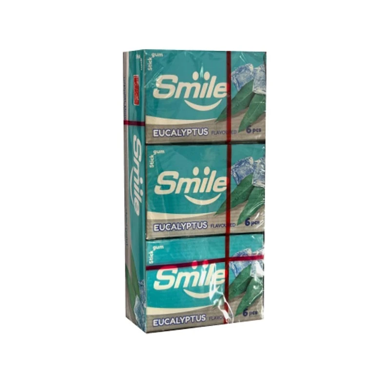 آدامس اسمایل با طعم اکالیپتوس شیرین عسل 18 بسته 6عددی