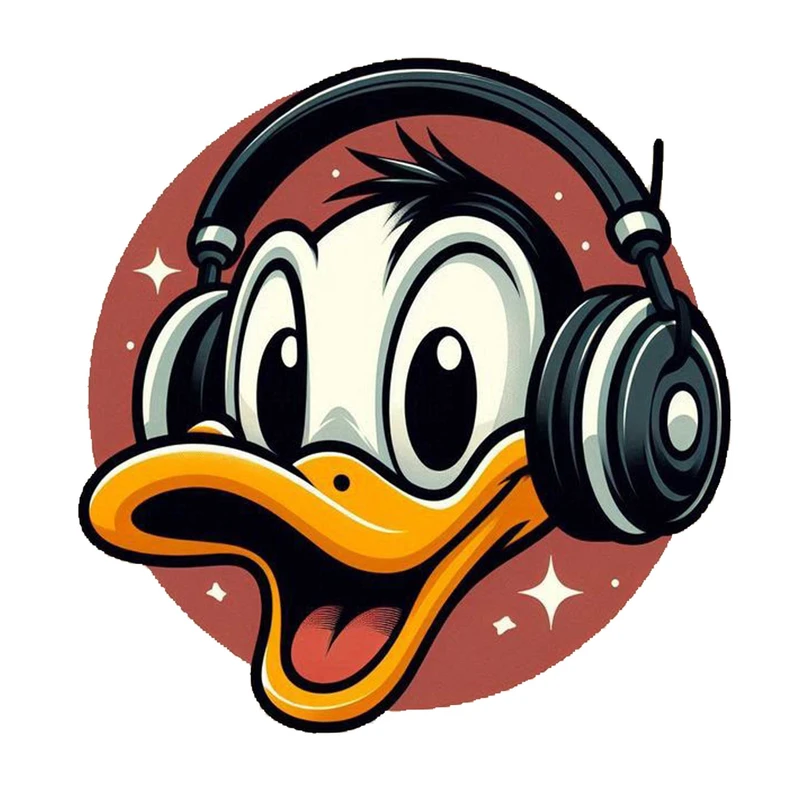 استیکر پارچه و لباس پاد آفرین مدل فانتزی اسپرت طرح اردک خفن کد 01520