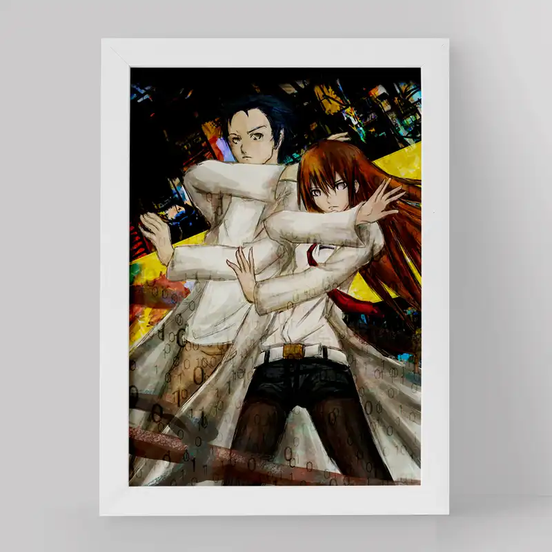 تابلو خندالو مدل کوریسو ماکیسه و رینتارو انیمه اشتاینز گیت کد 17501