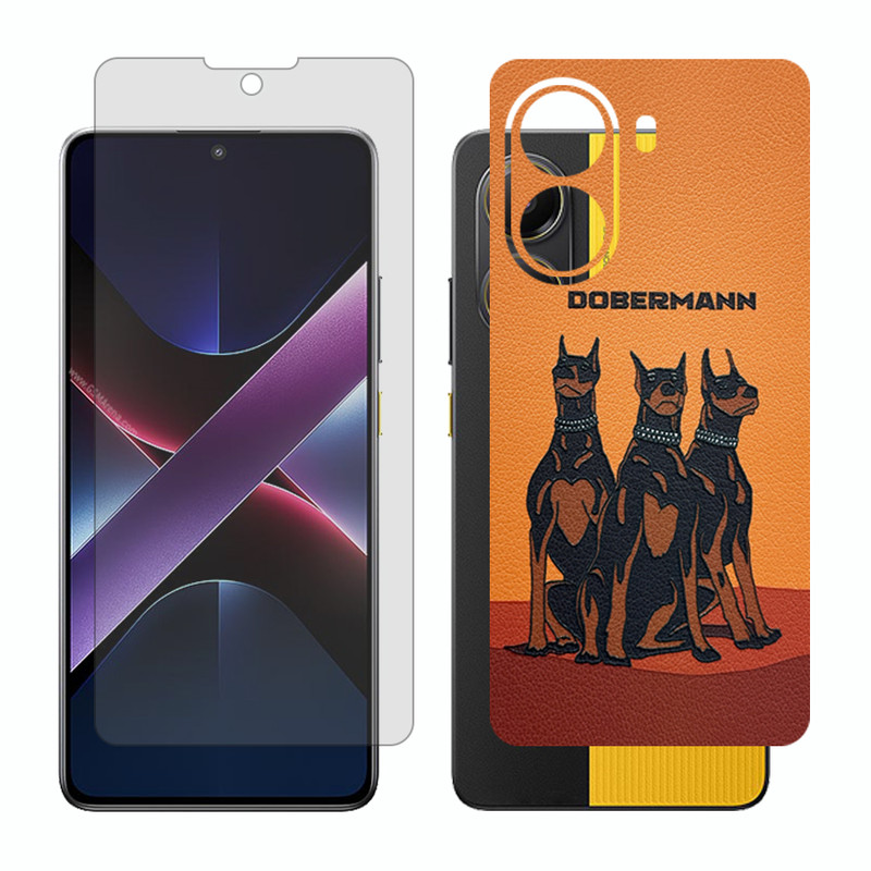 محافظ صفحه نمایش مات گلس مدل Together مناسب برای گوشی موبایل شیائومی Poco X7 Pro به همراه برچسب پوششی پشت گوشی