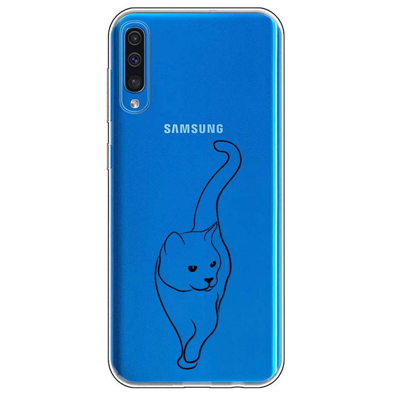 کاور مگافون طرح گربه مدل C60-B مناسب برای گوشی موبایل سامسونگ Galaxy A50 / A50 S / A30 S