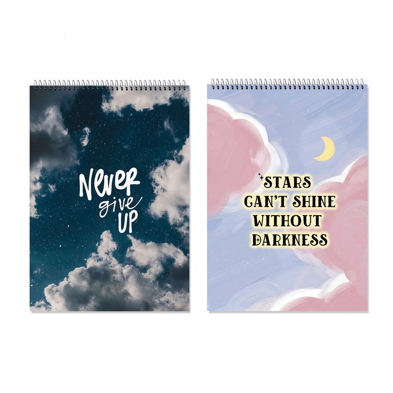 دفتر شطرنجی 100 برگ مدل انگيزشی مجموعه 2 عددی