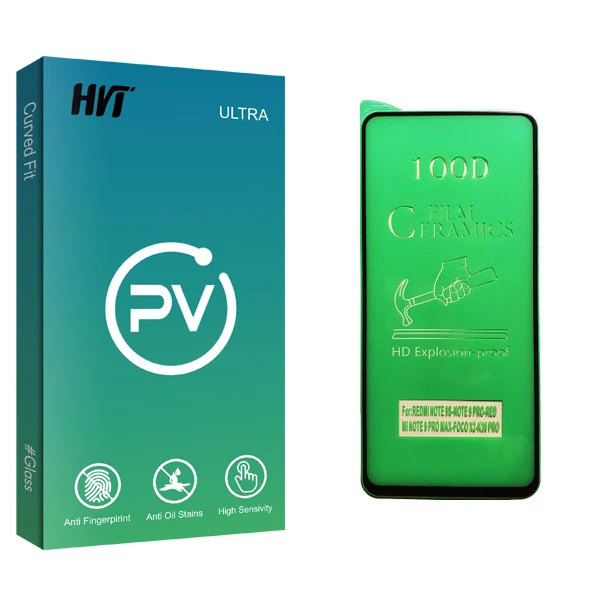 محافظ صفحه نمایش سرامیکی اچ وی تی مدل PV glass مناسب برای گوشی موبایل شیائومی Redmi Note 9s