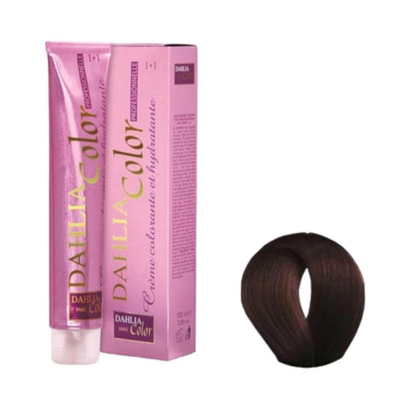 رنگ مو داهلیا مدل paris شماره 5/4 حجم 100 میلی لیتر رنگ قهوه ای مسی روشن