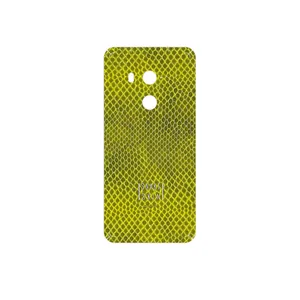 MAHOOT Yellow Snake Skin Cover Sticker for HTC U11 Plus