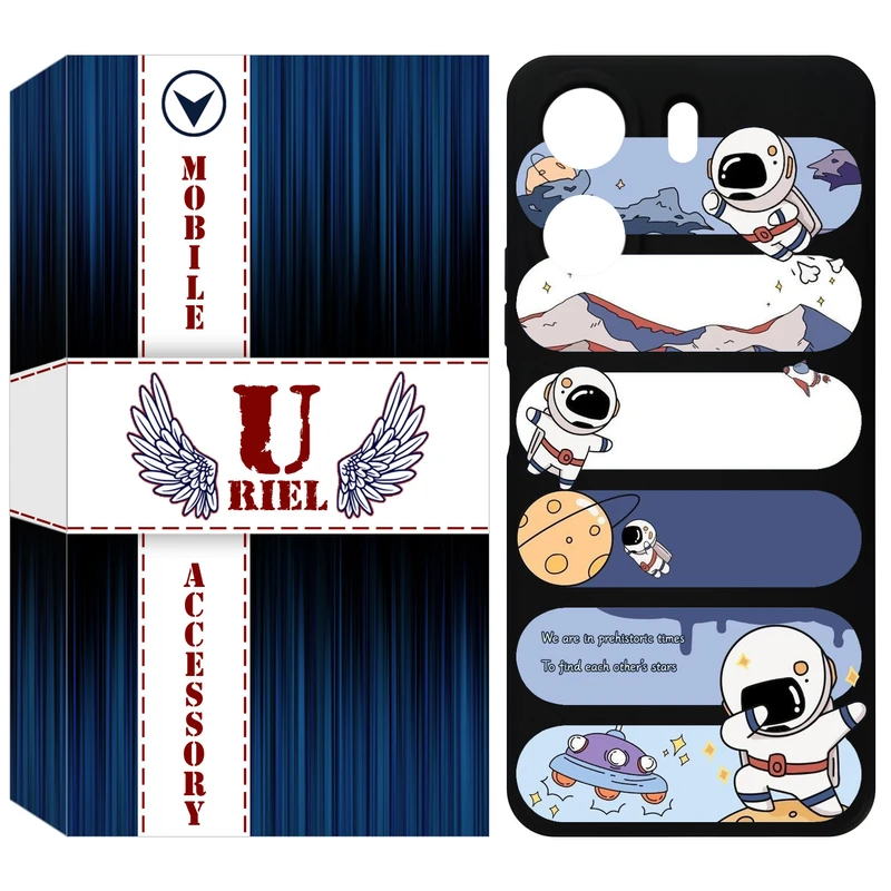 کاور یوریل قاب مدل KSH کد 30 طرح کهکشان مناسب برای گوشی موبایل شیائومی Redmi 13C 4G / Poco C65