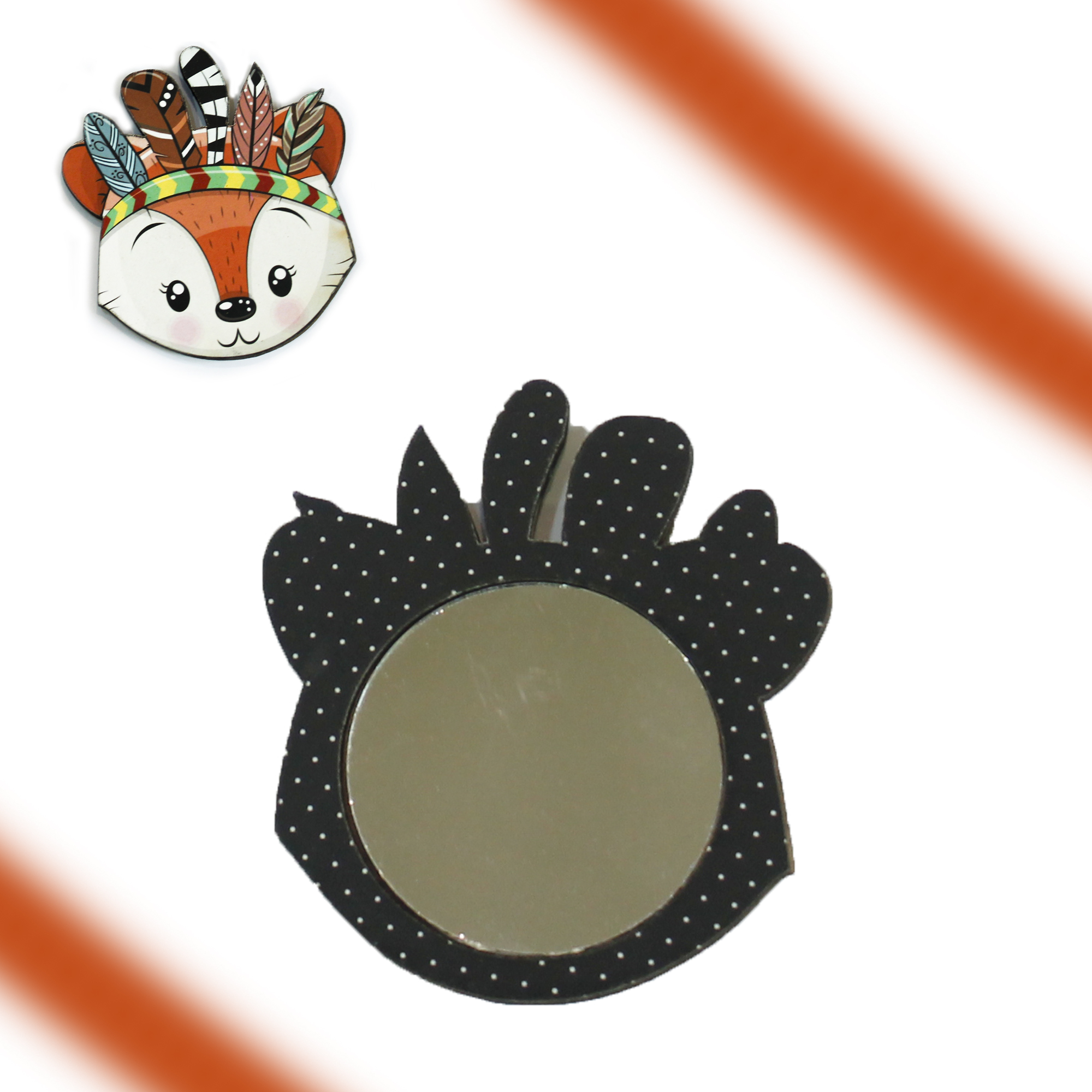 آینه جیبی مدل روباه