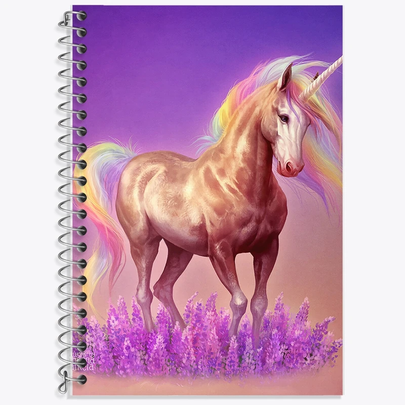 دفتر لغت 50 برگ خندالو طرح اسب تک شاخ کد F1416