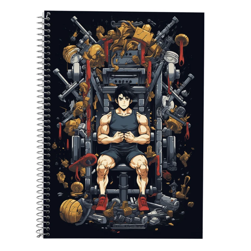 دفتر زبان 50 برگ مدوپد مدل سه خط طرح Fullmetal Alchemist کد DF2288