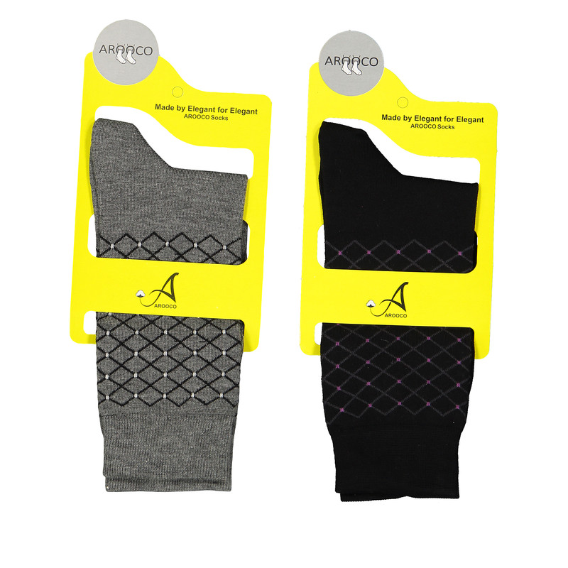 جوراب مردانه مدل مشبک کد 103/2 مجموعه 2 عددی