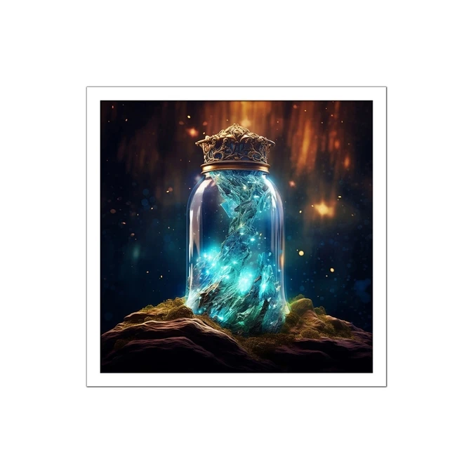 تابلو نوری بکلیت طرح بطری شیشه ای فانتزی  مدل W-MID-16042