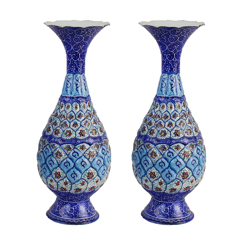 گلدان میناکاری مدل آسمان کد 020 بسته 2 عددی