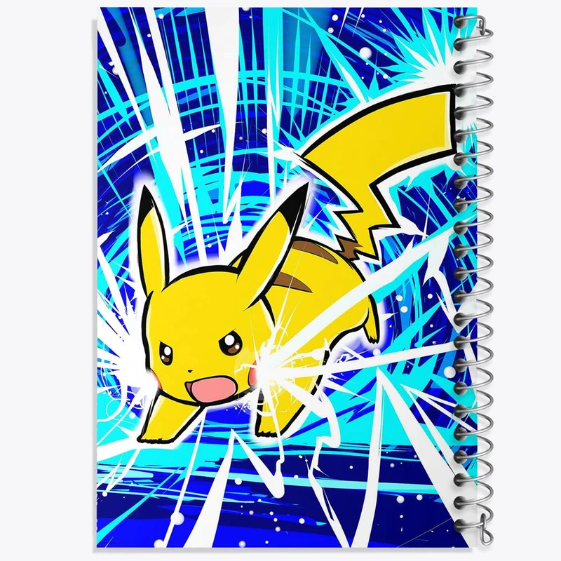 دفتر لیست خرید 50 برگ خندالو طرح پیکاچو انیمه پوکمون کد 17389