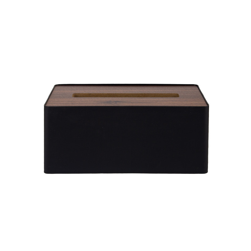 جعبه دستمال کاغذی مدل درب چوبی کد 1018