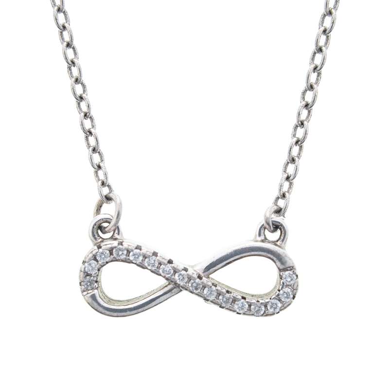 گردنبند نقره زنانه مدل بی نهایت AMT_M125