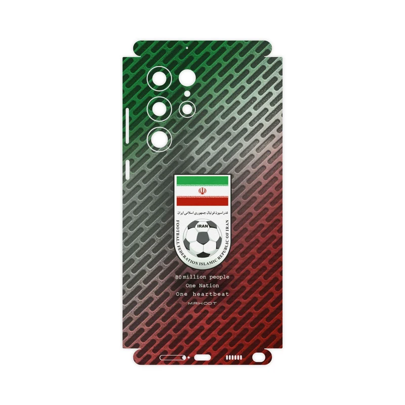 برچسب پوششی ماهوت مدل Iran-National-Football-Team-FullSkin مناسب برای گوشی موبایل سامسونگ Galaxy S22 Ultra 5G