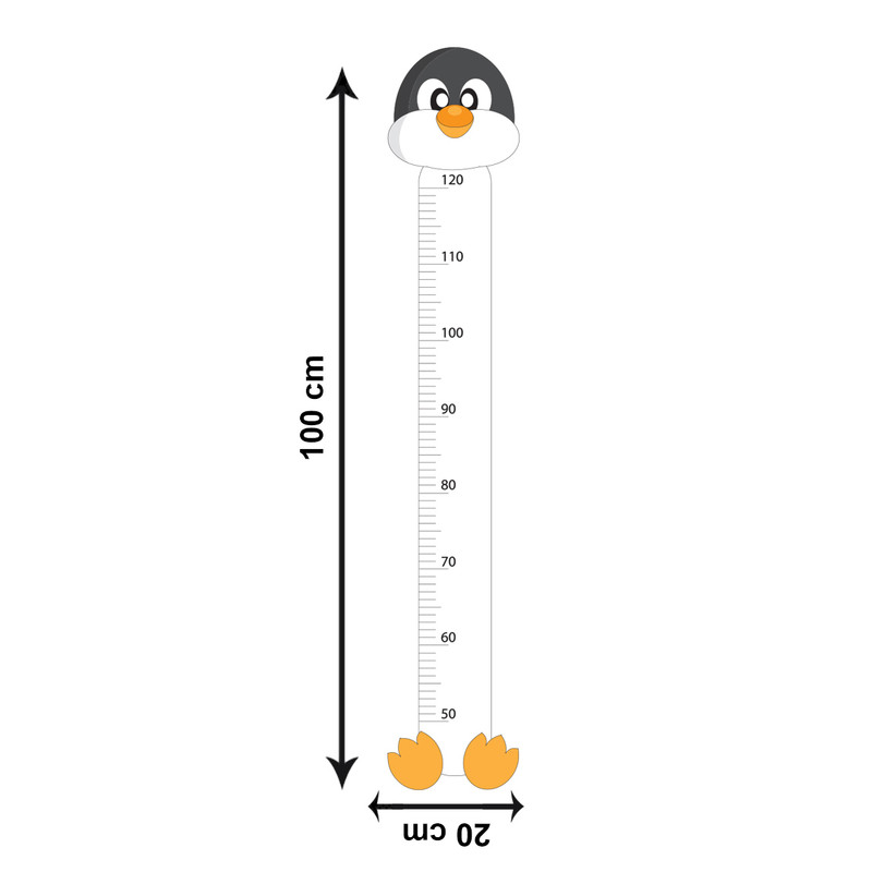 استیکر اندازه گیری کودک باروچین مدل پنگوئن کد 343