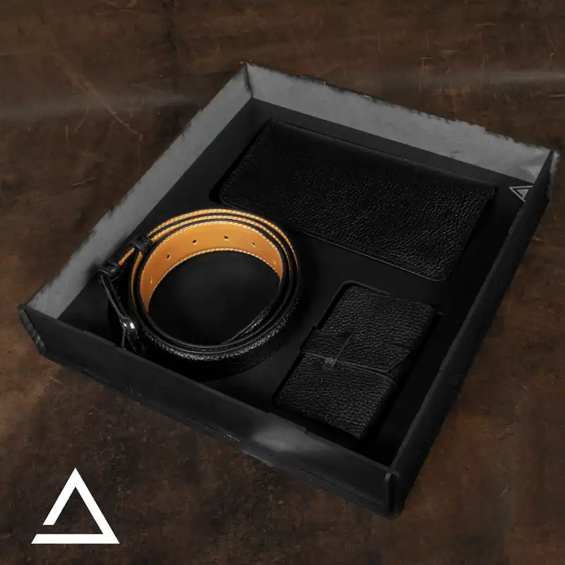 ست هدیه مردانه چرم آراهمراه مدل 26