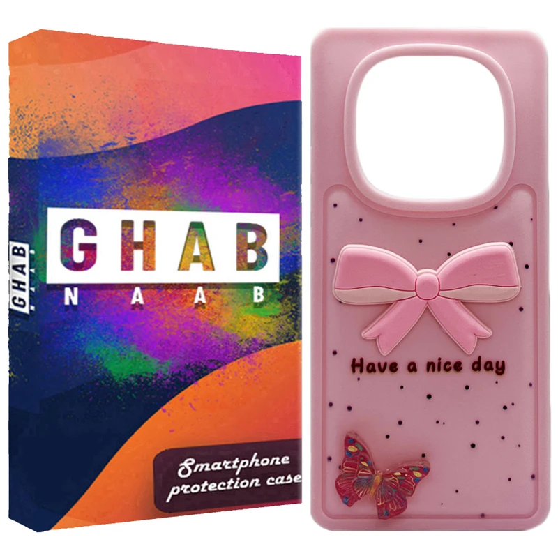 کاور قاب ناب مدل فانتزی دخترانه طرح پروانه مناسب برای گوشی موبایل شیائومی Redmi Note 14 Pro 4G