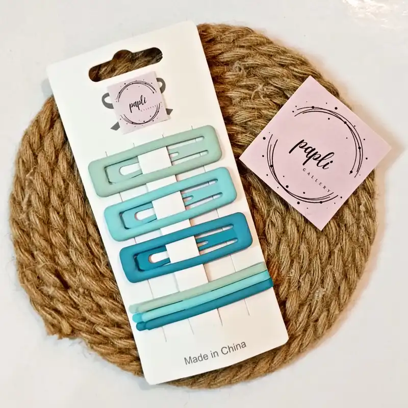 ست گیره و سنجاق مو زنانه مدل تق تقی بسته 6 عددی