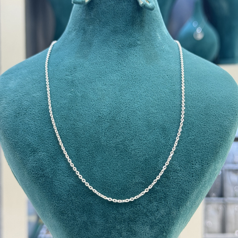 زنجیر نقره زنانه مدل فلامینگو ظریف 035-24 زنجیر نقره زنانه مدل فلامینگو ظریف 035-24