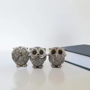 مجسمه کولاک مدل جغد مجموعه 3 عددی