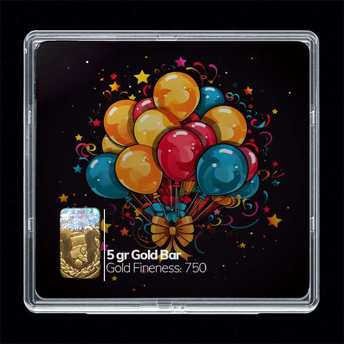 شمش طلا 18 عیار مدوپد مدل بادکنک کد SG10711 شمش طلا 18 عیار مدوپد مدل بادکنک کد SG10711