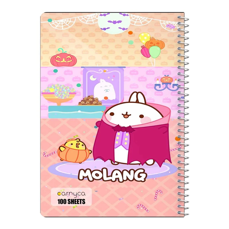 دفتر مشق 100 برگ سیمی کارنیکا طرح مولانگ Molang کد 69781