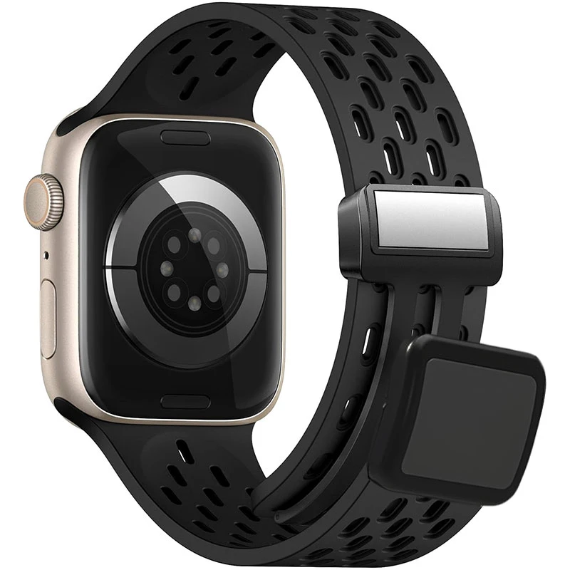 بند گوف مدل Breathable Silicone Clasp مناسب برای اپل واچ Ultra 49mm / Ultra 2 49mm