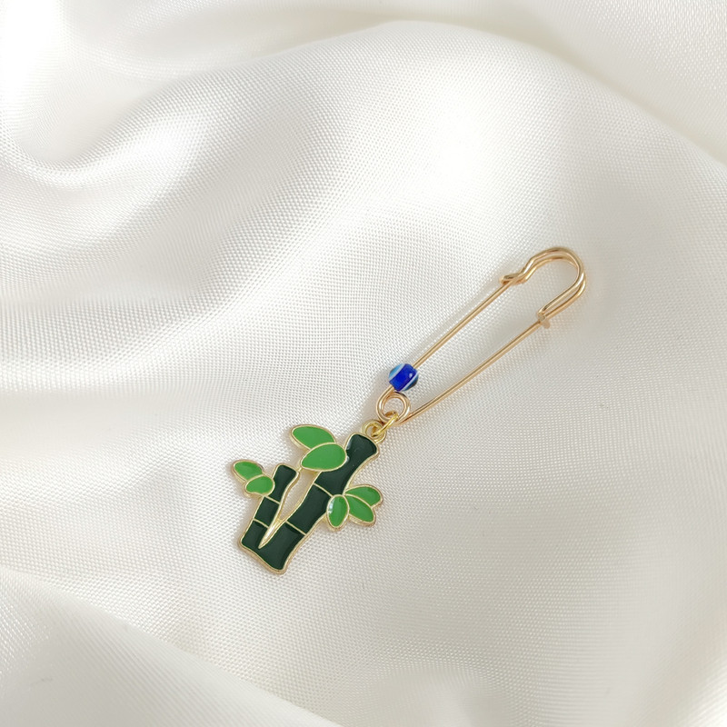 سنجاق سینه دخترانه لیمونار گالری مدل بامبو