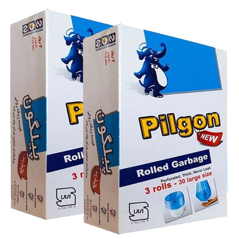 کیسه زباله پیلگون مدل L2 بسته 30 عددی مجموعه 2 عددی کیسه زباله پیلگون مدل L2 بسته 30 عددی مجموعه 2 عددی