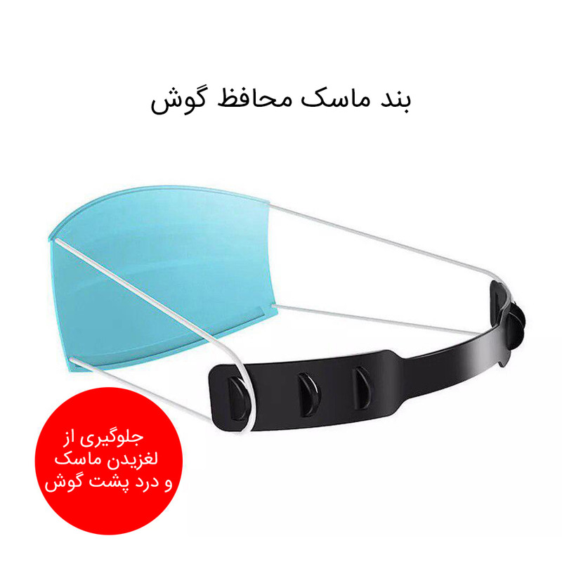 گیره نگهدارنده بند ماسک مدل رویال بسته 3 عددی