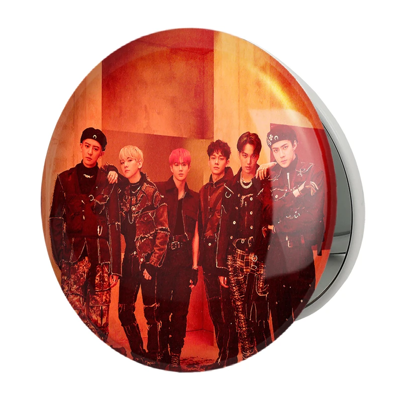 آینه جیبی خندالو طرح گروه اکسو EXO مدل تاشو کد 13659 