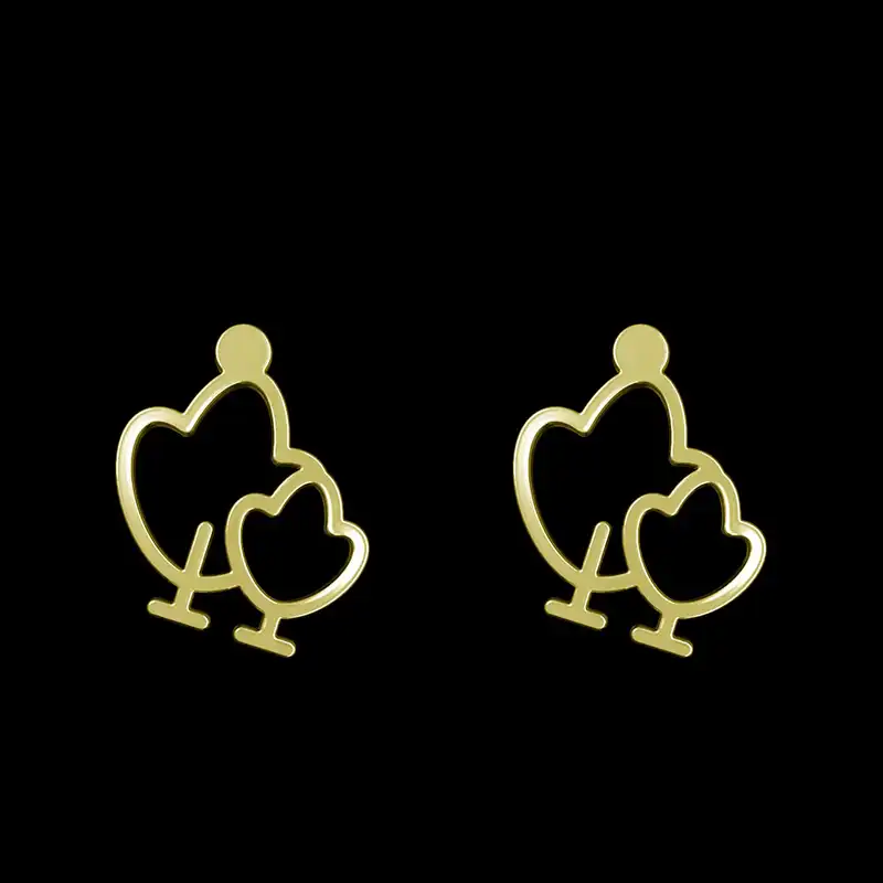 گوشواره طلا 18 عیار زنانه مدوپد مدل درخت کد GA1-15819