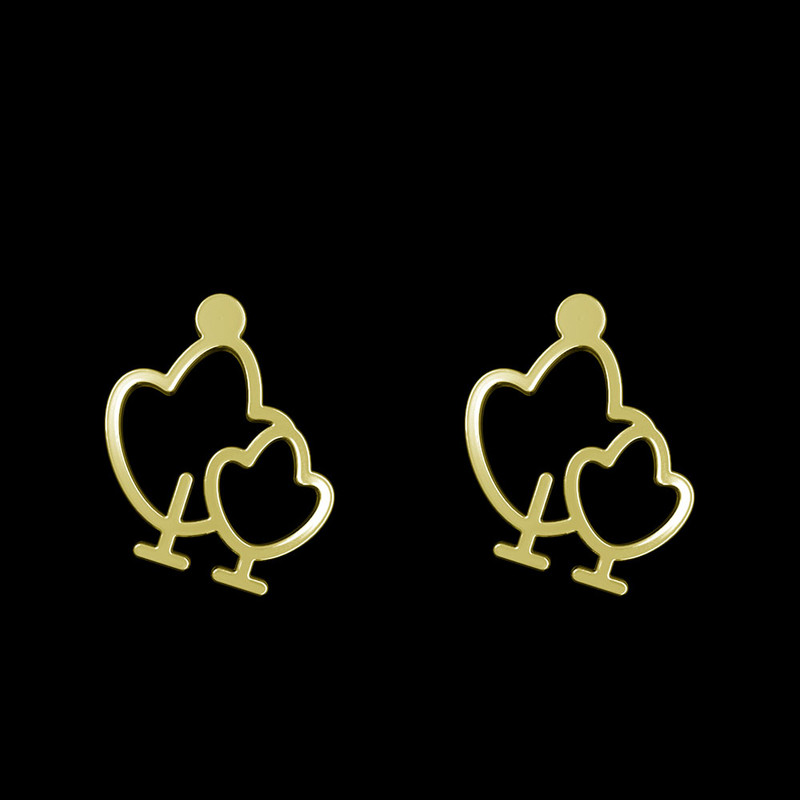 گوشواره طلا 18 عیار زنانه مدوپد مدل درخت کد GA1-15819