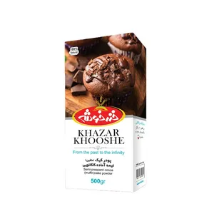 پودر کیک (مافین) نیمه آماده کاکائویی خزرخوشه - 500 گرم