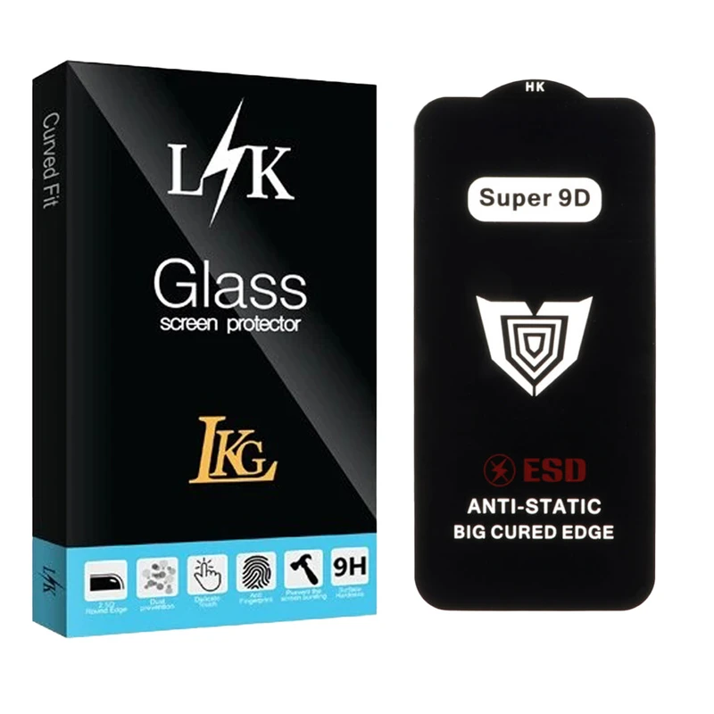 محافظ صفحه نمایش ال کا جی مدل Super 9D مناسب برای گوشی موبایل اپل iPhone 11 Pro