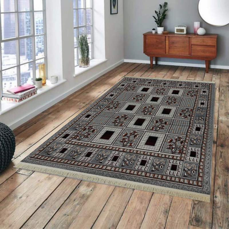 گلیم ماشینی جزیره طرح گلبهار مدل NO-6-S1