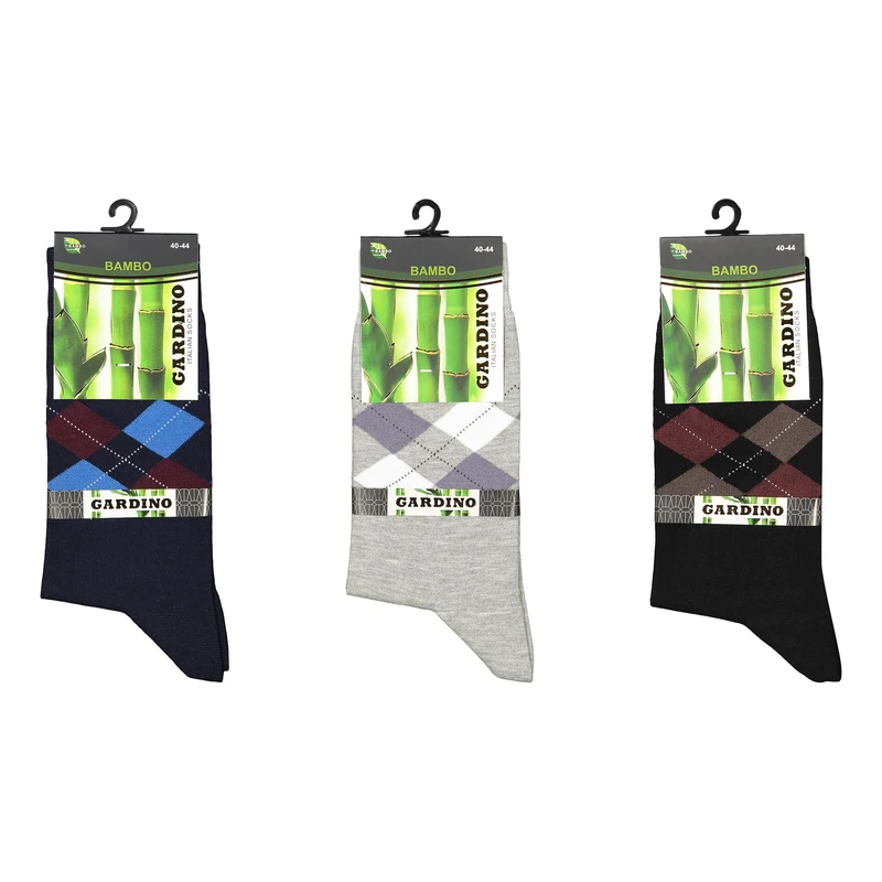 جوراب ساق بلند مردانه گاردینو مدل S-03 بسته 3 عددی