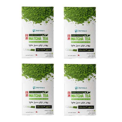 چای سبز ماچا تشریفاتی پپتینا بسته 48 عددی