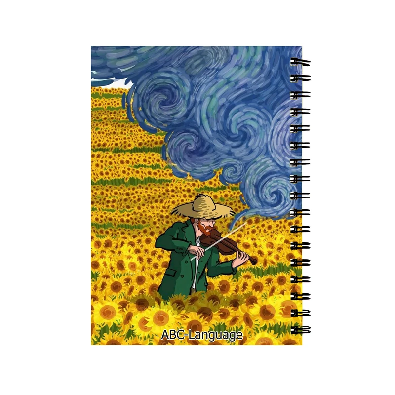 دفتر زبان طرح ونگوک شب پرستاره کد D-3014