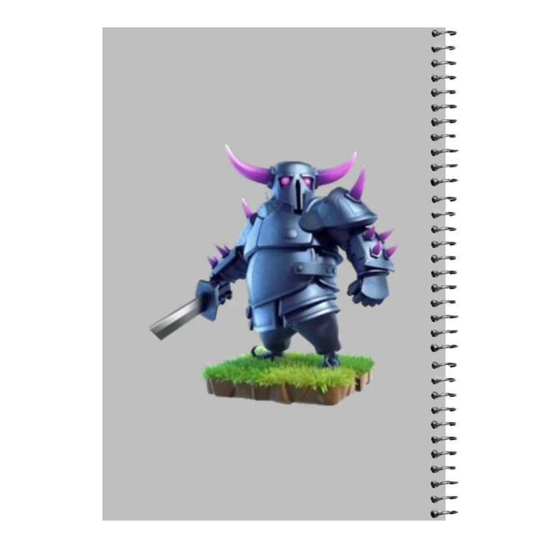 دفتر مشق 80 برگ اس جی مدل کلش رویال کد 11